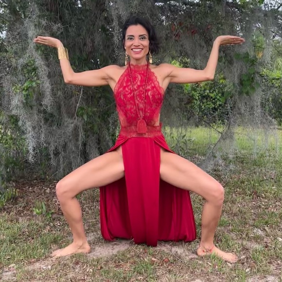 Sleeveless Maxi Dress High Slit Embroidery Long Evening Dress Clubwear - Picture 8 of 8